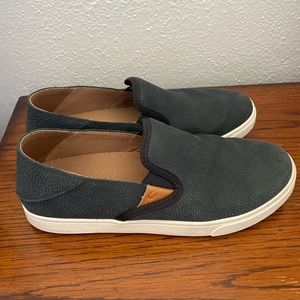 OluKai leather slip on shoe. Ladies size 8.